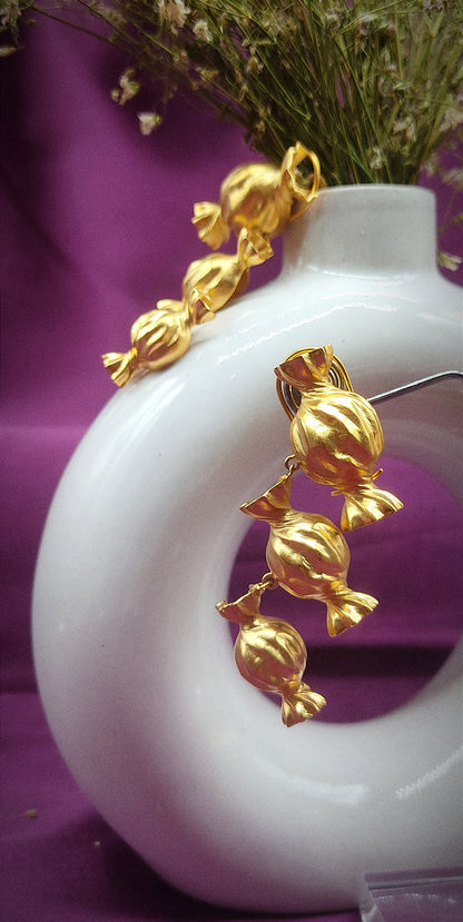 Triple Treat Earrings - Gold