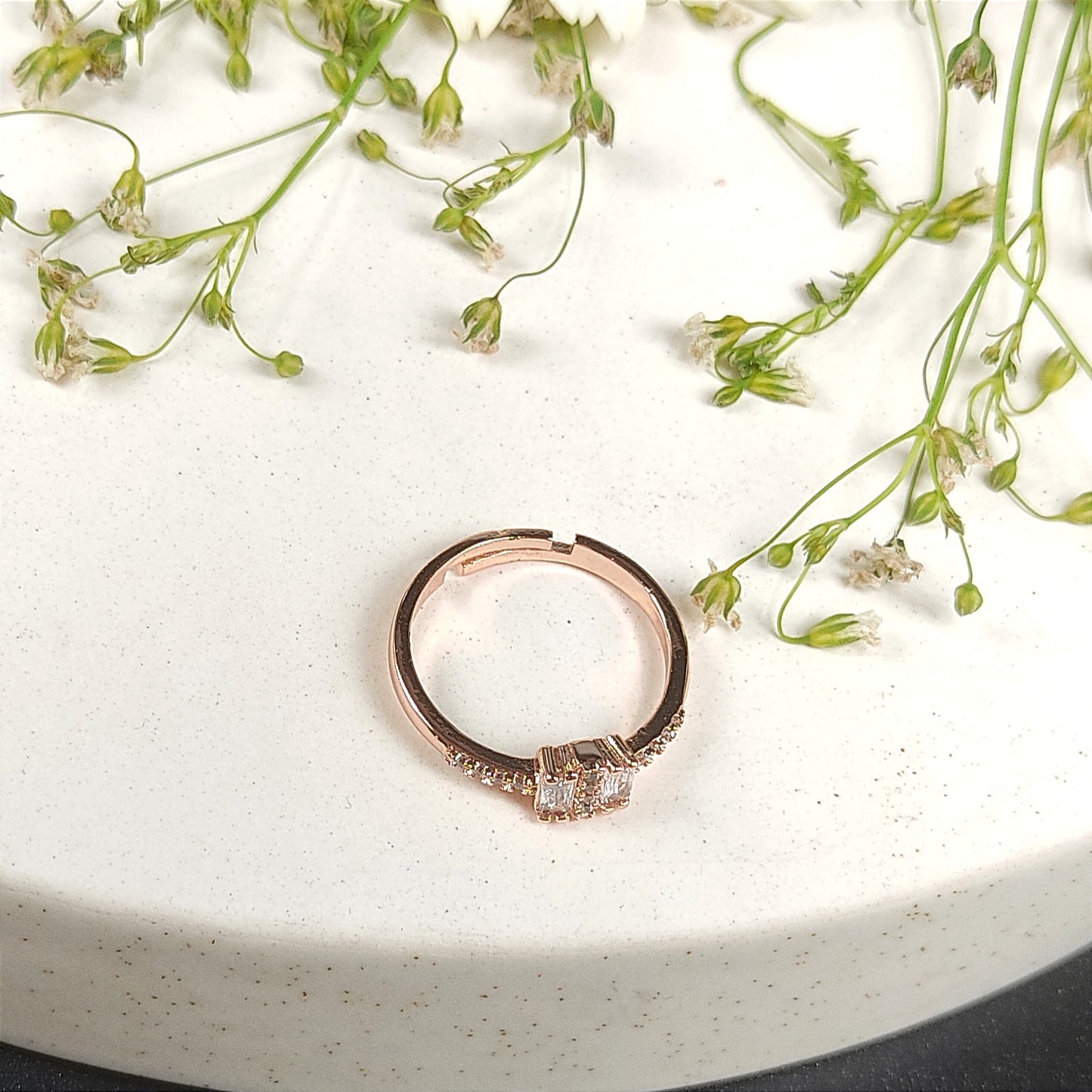 Serenity Rose Gold Finish Ring