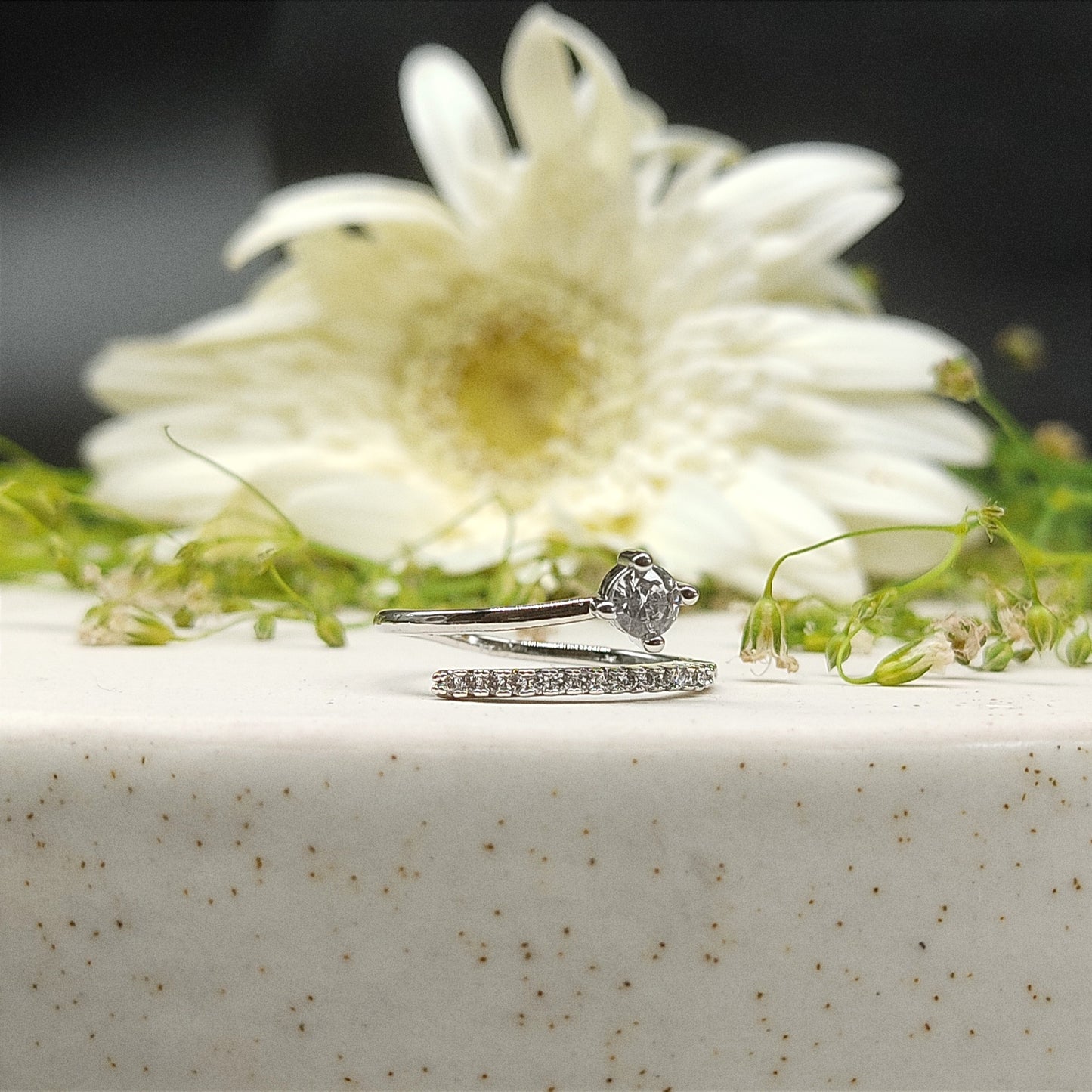 Proposal Silver Finish Ring