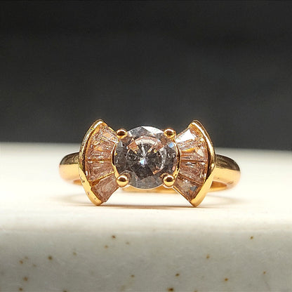 Divine Flight Gold Finish Ring