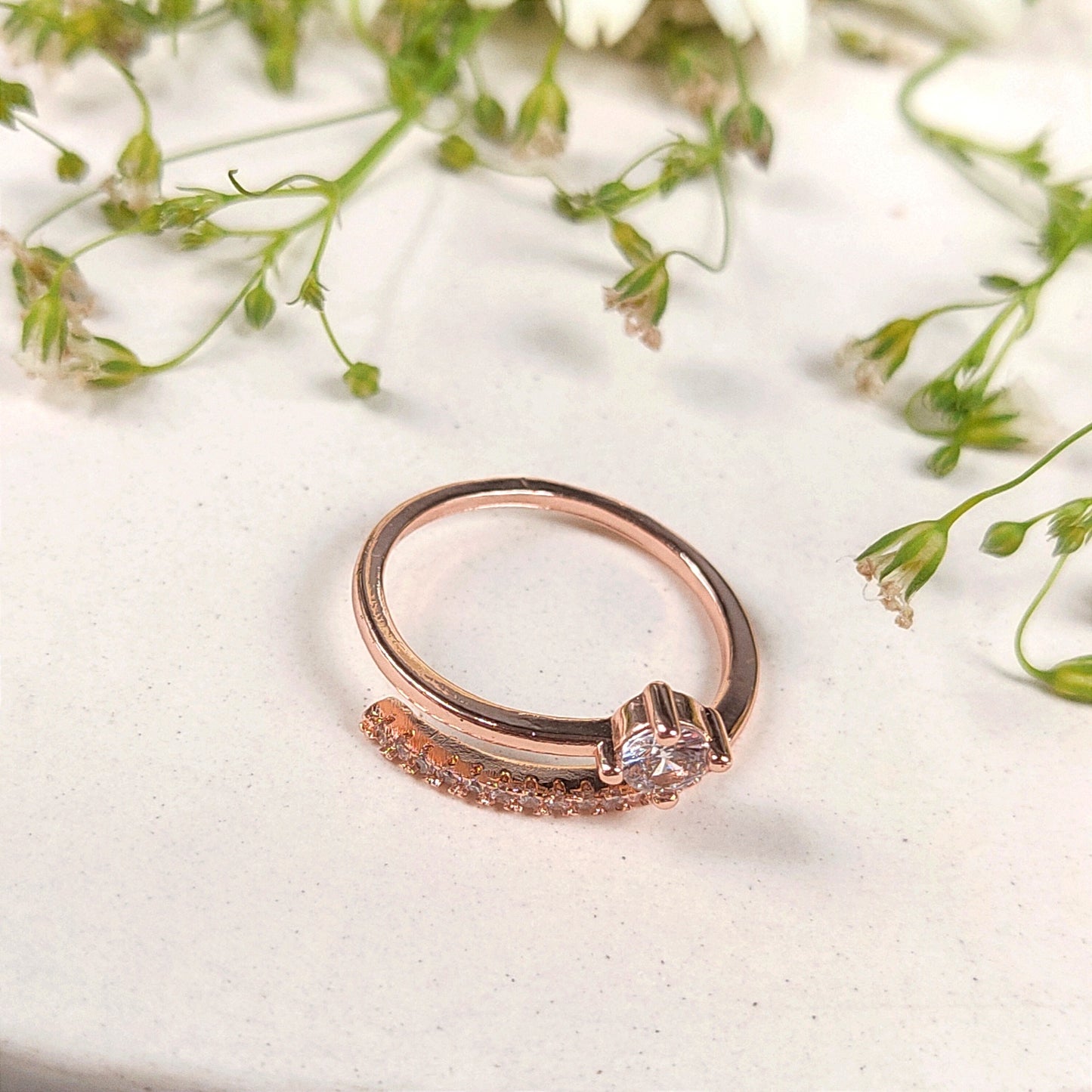 Proposal Rose Gold Finish Ring