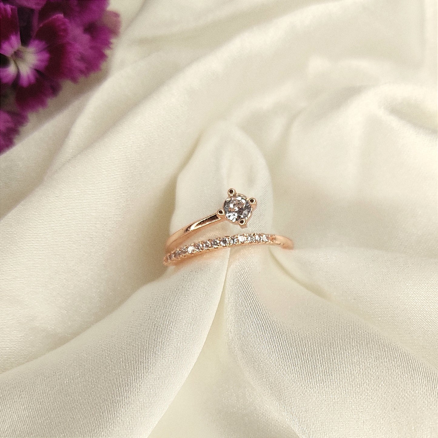 Proposal Rose Gold Finish Ring